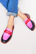 Blanca™ - Mocasines con acento colorido