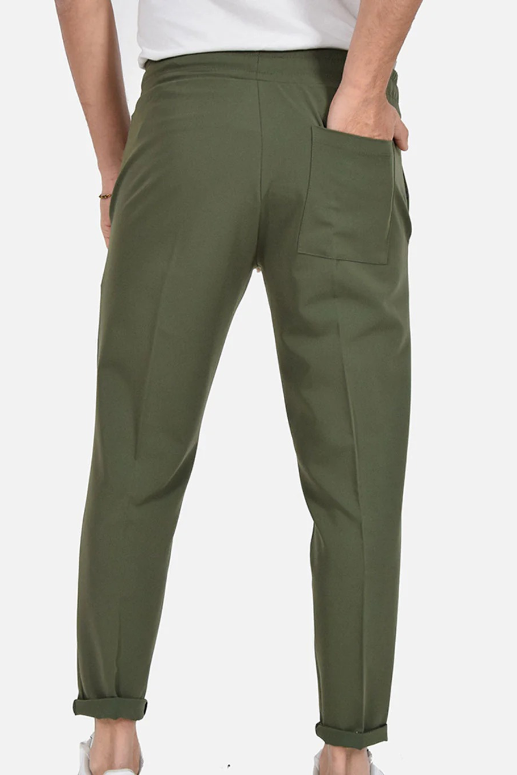 Pantalones con cordón en la cintura