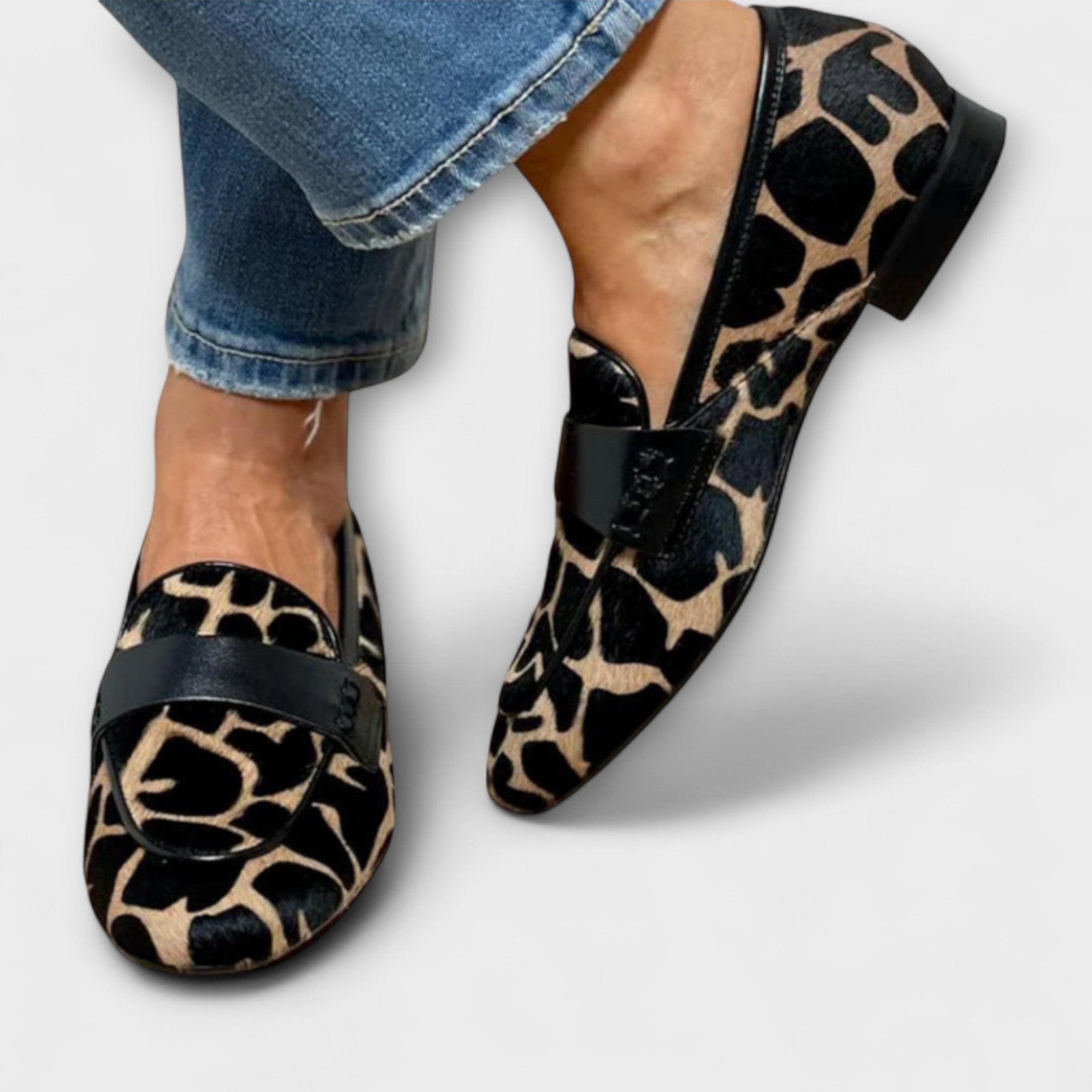 Blanca™ - Zuecos Leopardo
