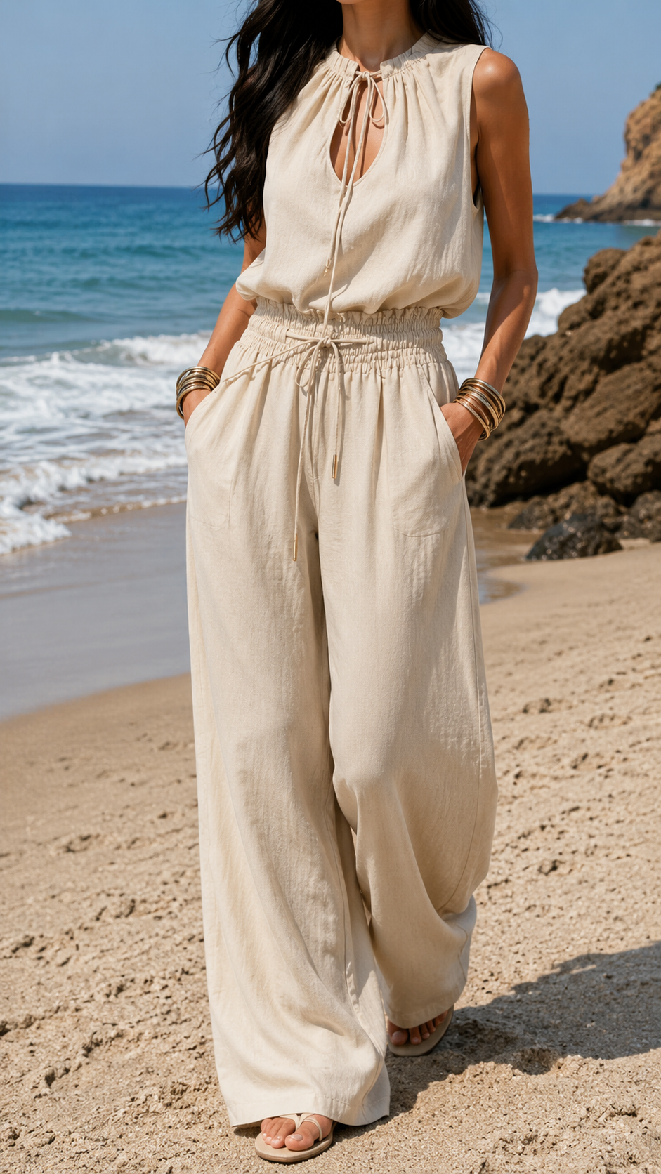Mono Boho Arena Blanco
