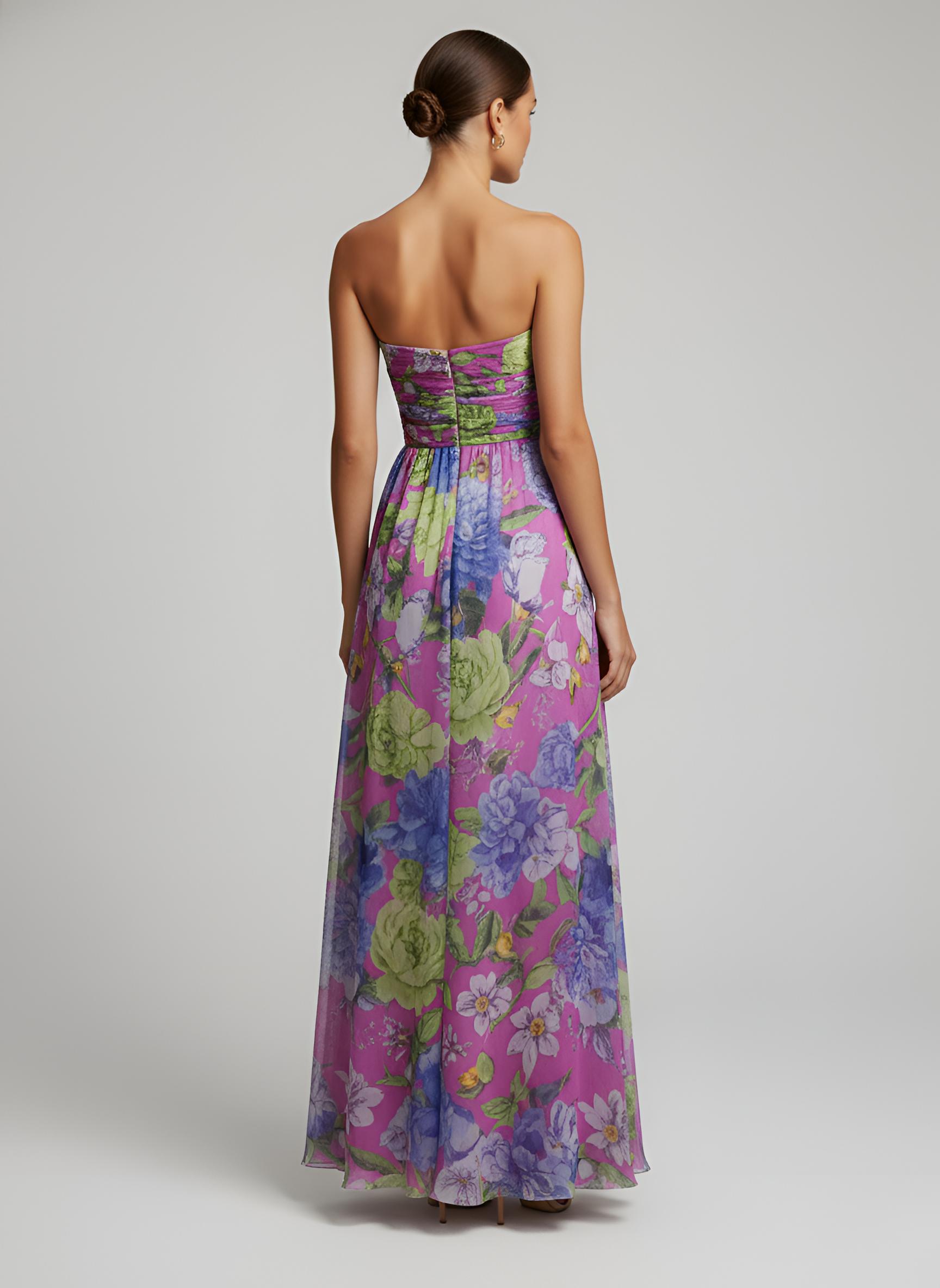 Vestido Daniela™  - Sofisticado, Floral y Asimétrico de Impacto