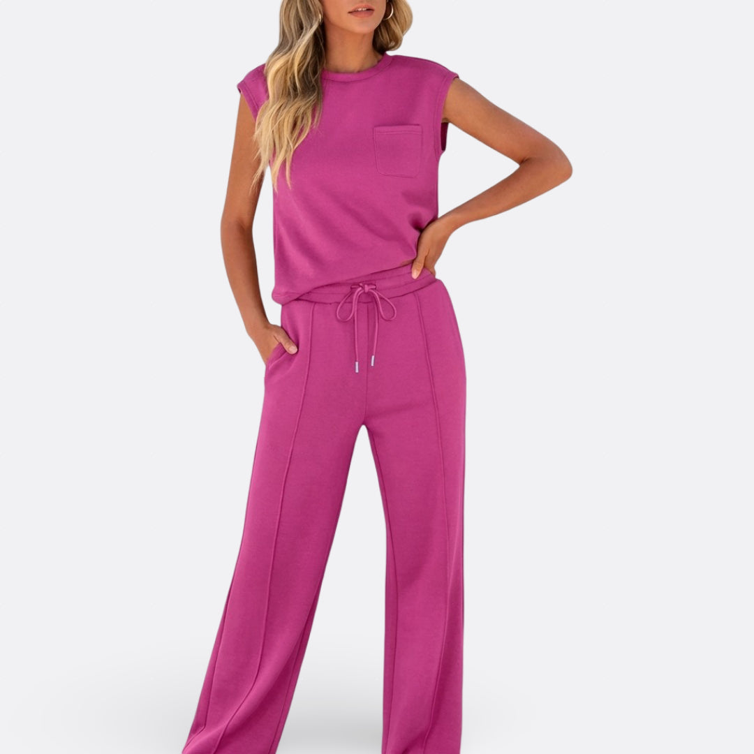 Iris - Conjunto informal de salón en tejido suave